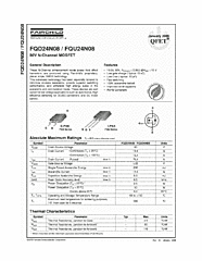 DataSheet FQU24N08 pdf